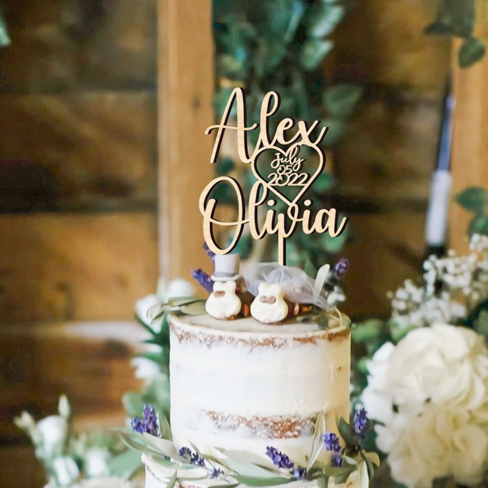 Wedding Supply Rentals - Décoration de gâteau personnalisée Mr &