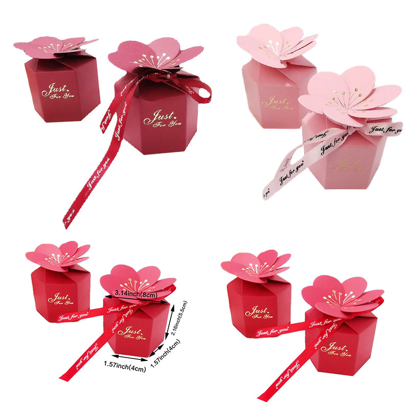 Wedding Supply List - 20/30/50PCS Mariage Pétale Boîte À Bonbons