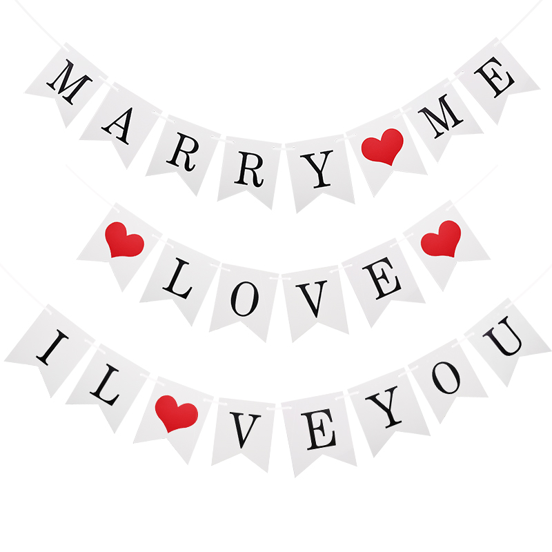 Wedding Supply Rentals - Bannière de mariage « Marry Me