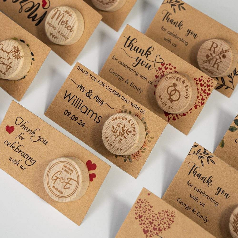 Wedding Supply List - Bouchon de bouteille de vin cadeau