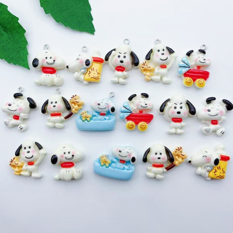 Wedding Yes - Pendentif chien en résine, 12 pièces,