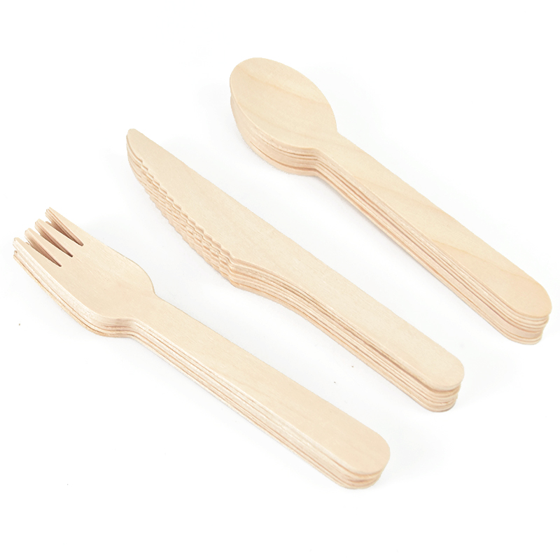 Wedding Supply Rentals - Ensemble de Couverts en Bois de