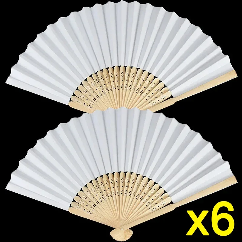 Wedding Supply List - Éventail pliable en papier blanc, portable,