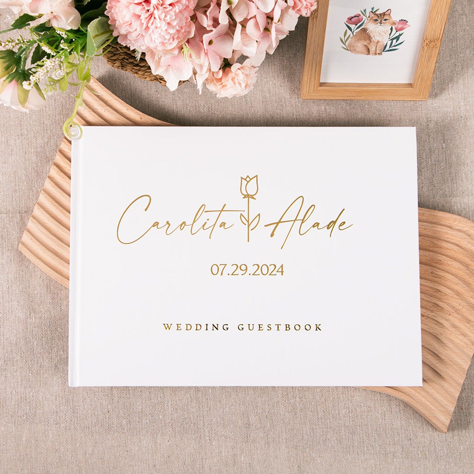 Wedding Supply List - Livre d'or de mariage personnalisé, livre