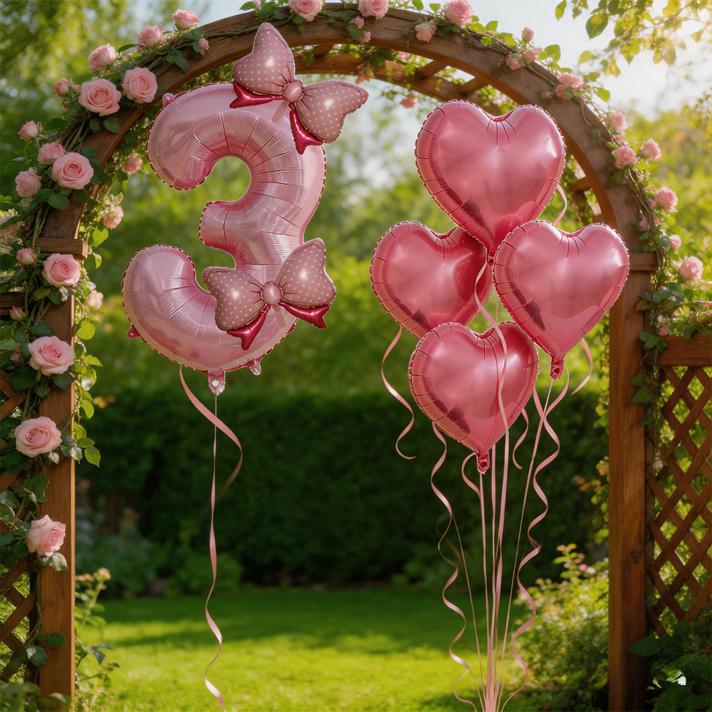 Décorations de fête nœud rose, - Confetti Balloon Set avis et prix