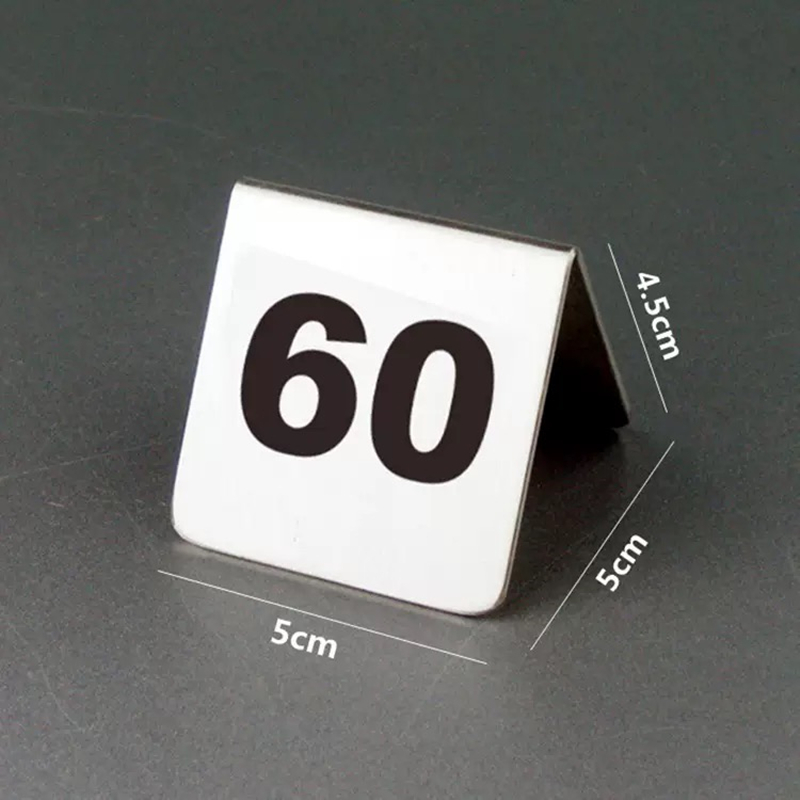 Numéros de table carrés en aci - Table Number Gold avis et prix