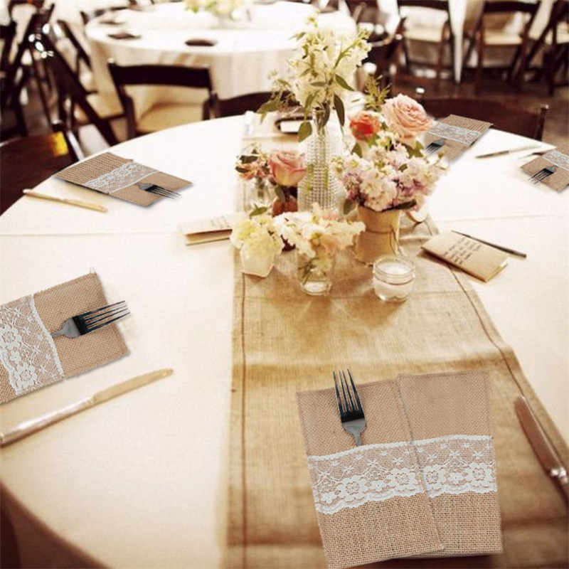 Pochette à couverts en dentell - Wedding Supply Rentals avis et prix