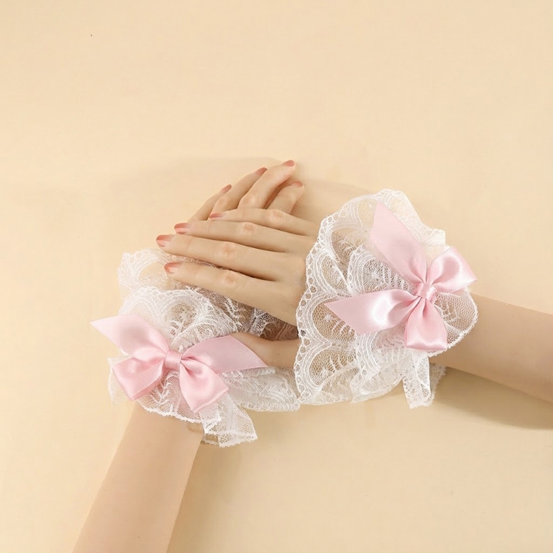 Manchettes en dentelle avec nœ - Wedding Supply List avis et prix
