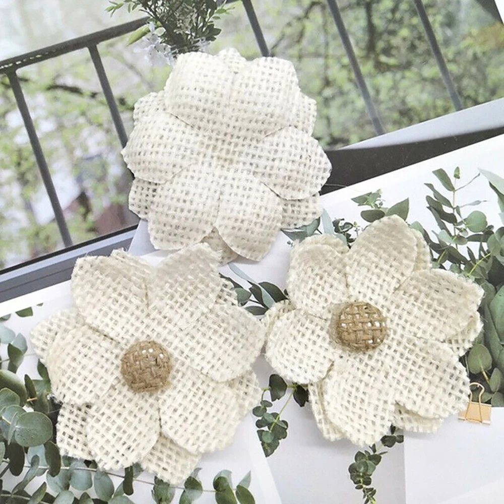 Fleurs de hessien en toile de  - Wedding Supply Rentals avis et prix