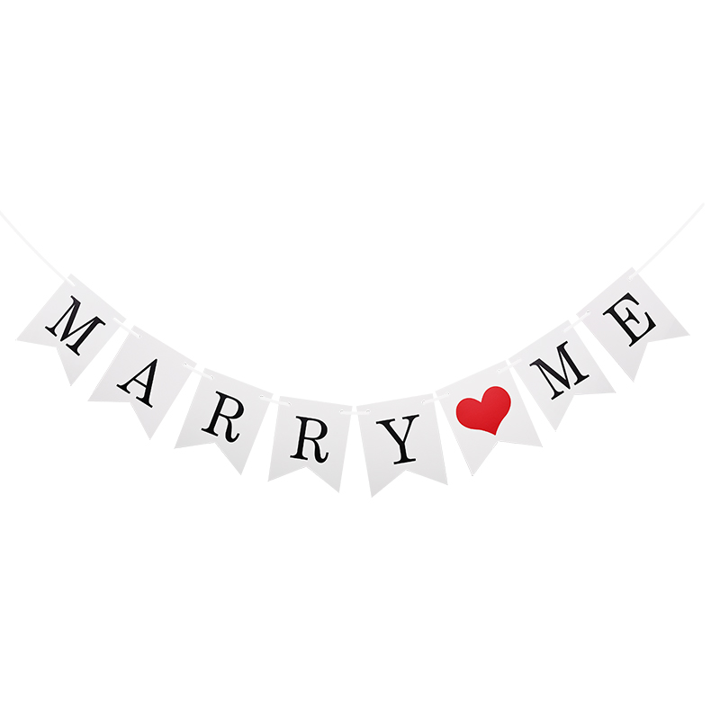 Bannière de mariage « Marry Me - Wedding Supply Rentals avis et prix