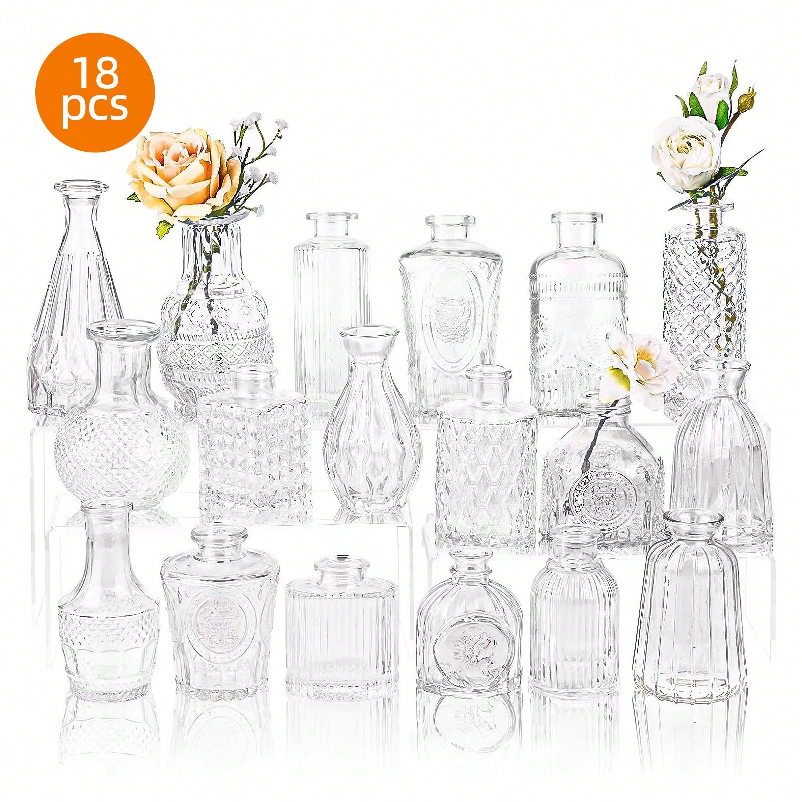 Ensemble de 18/36 vases en ver - Wedding Supply Rentals avis et prix