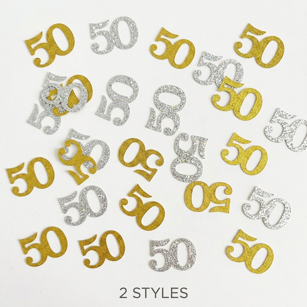 120 Pièces de Confettis pour 5 - Table Number Gold avis et prix
