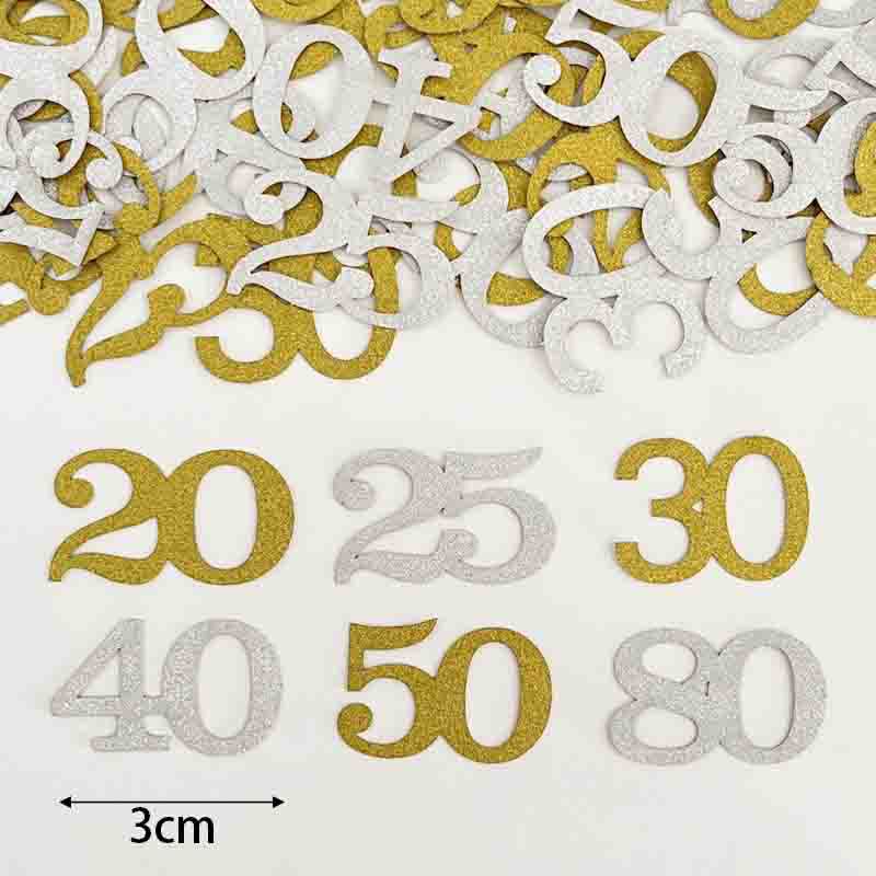 120 Pièces de Confettis pour 5 - Table Number Gold avis et prix