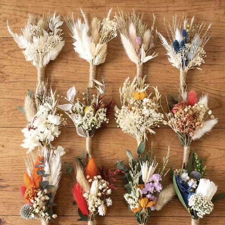 6 bouquets/lot de mini-corsage - Wedding Supply Rentals avis et prix