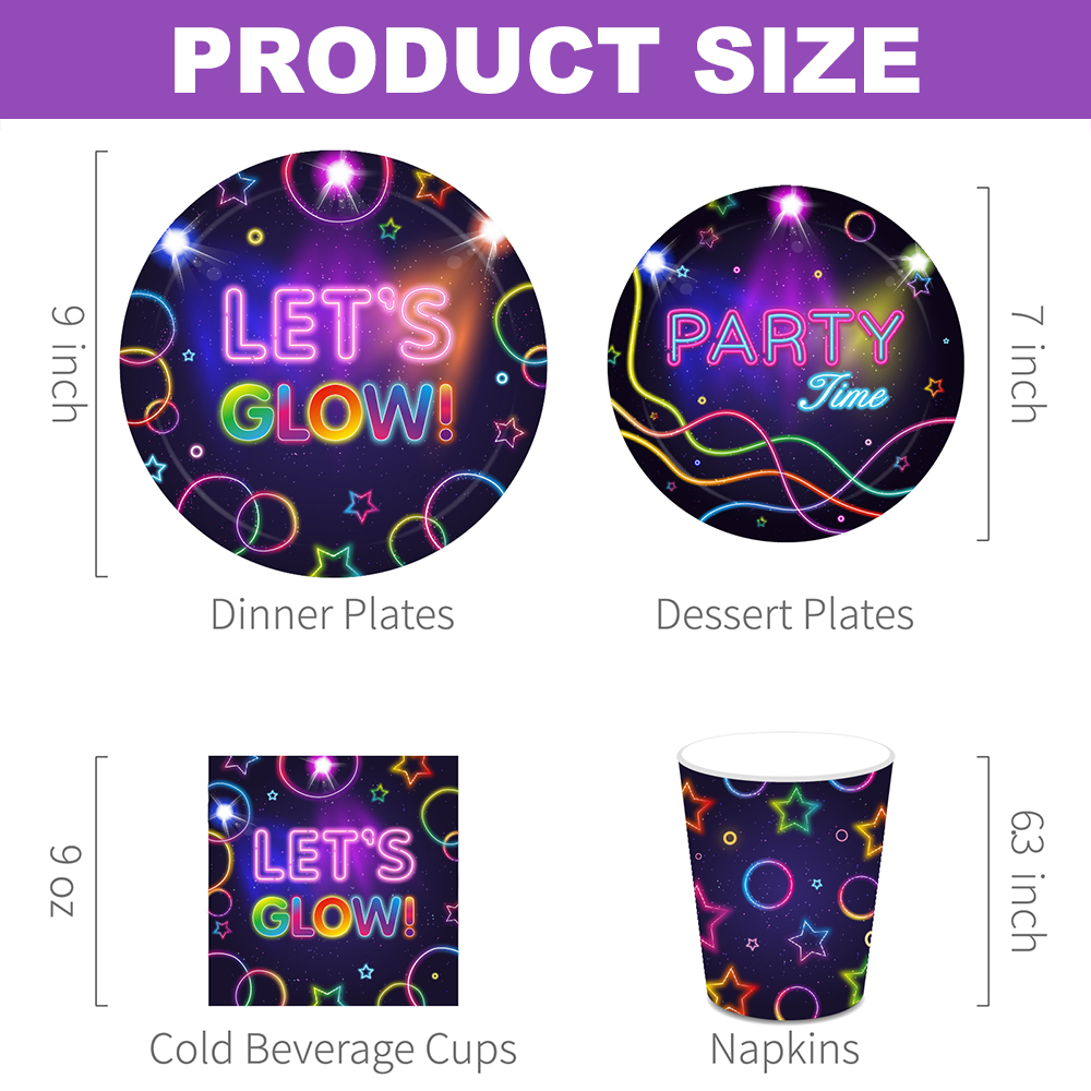 Articles de fête Let's Glow :  - Confetti Balloon Set avis et prix