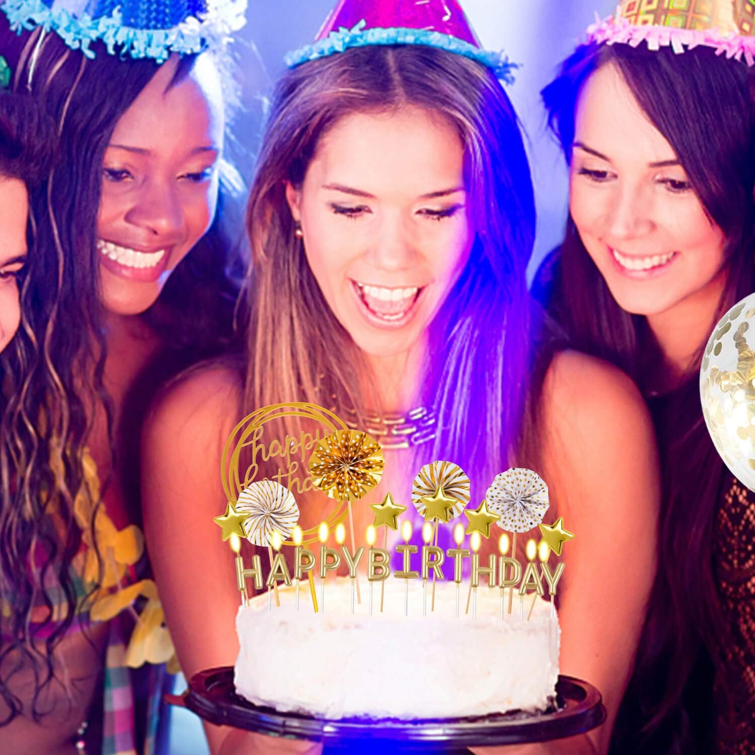 Ensemble de bougies d'annivers - Confetti Balloon Set avis et prix