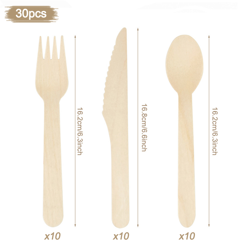Ensemble de Couverts en Bois d - Wedding Supply Rentals avis et prix