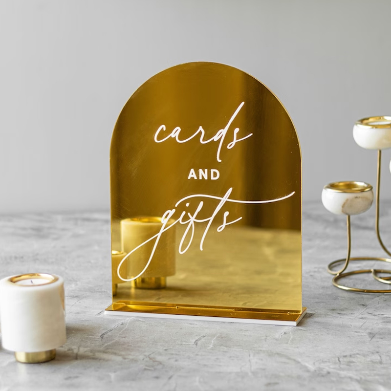 Panneau de Table de Mémoire de - Table Number Gold avis et prix