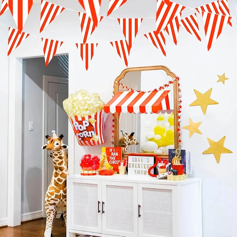 18 drapeaux guirlandes rayés r - Wedding Supply Canada avis et prix